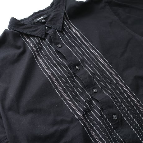 ストライプシャツ Black S/S Shirt