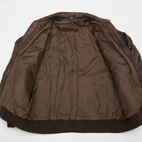 Brown Rib Leather Jacket