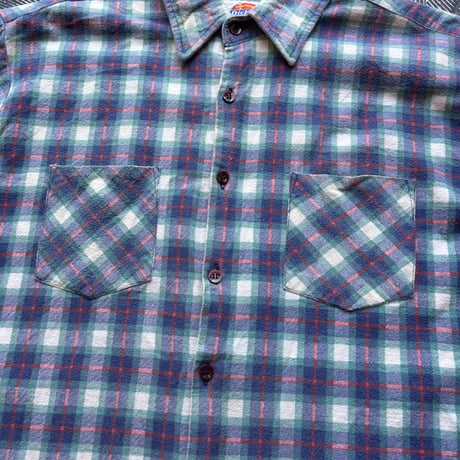 80s Dickies Print Flannel Plaid Shirt