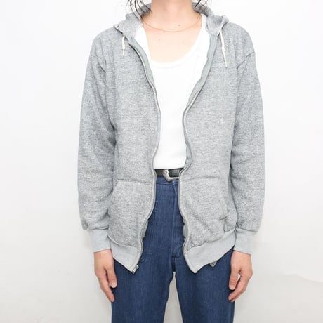 70-80s Discus Thermal Lined Full Zip Sweat Hoodie