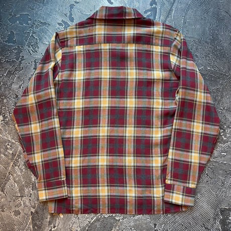 60-70s "Golden Key" Rayon Loop Shirt