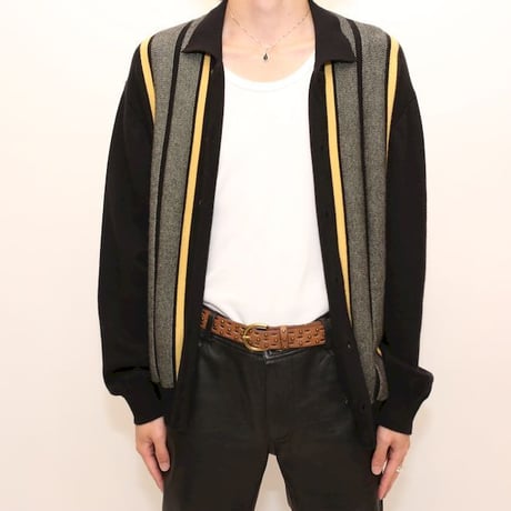Open Collared Knit Cardigan