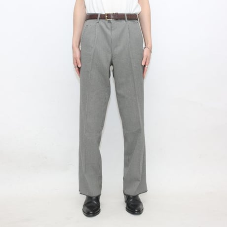 1Tuc Plaid Slacks