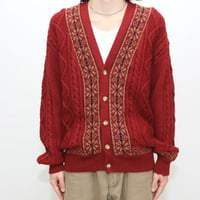 Cable Design Knit Cardigan