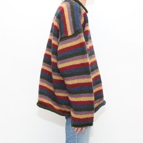 Boarder Hand Knit Sweater