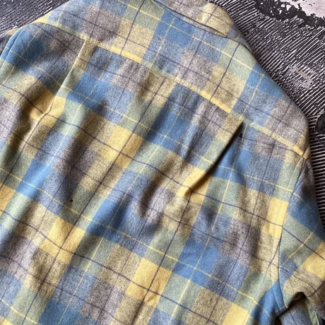 50s Pendleton Wool Plaid Loop Shirt