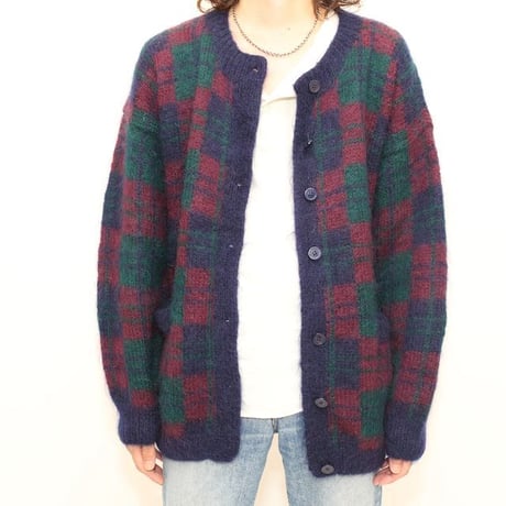 Mohair Hand Knitted Cardigan