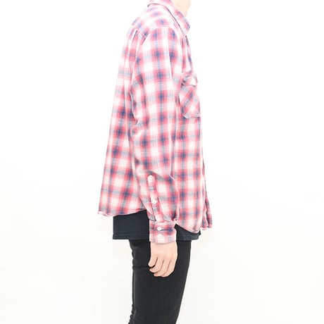 Ombre Checker Flannel Shirt