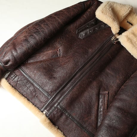 B-3 Mouton Leather Jacket