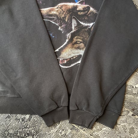 90s Alaska Wolf Sweat Shirt