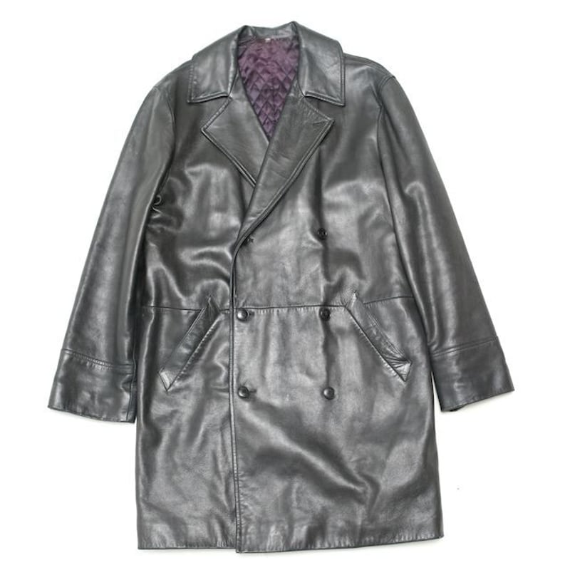 Agnes b. Black Leather Coat MADE IN FRANCE | St