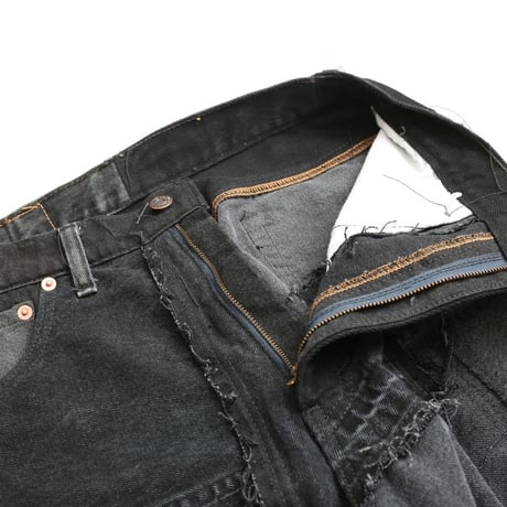 Levi's Patchwork Remake Black Denim Pants