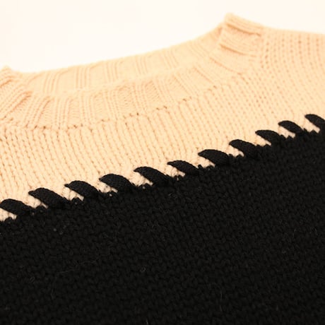 Switching Wool Sweater