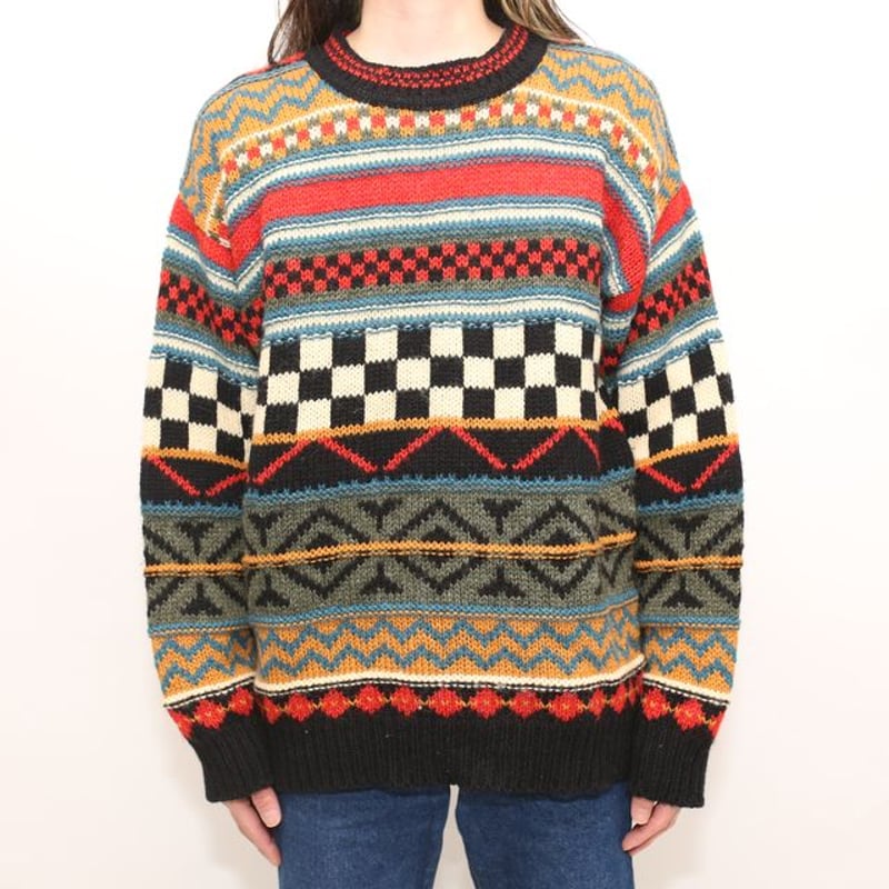 Gaeltarra Patterned Wool Knit Sweater | Strato
