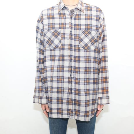 Plaid Print Flannel Shirt