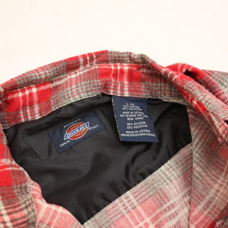 Dickies Plaid Print Flannel Shirt