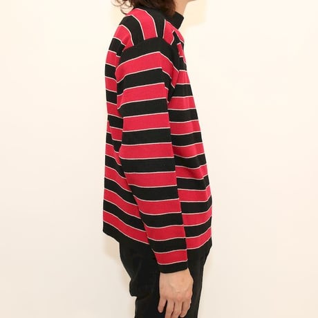 Red × Black Border Knit Sweater MADE IN GERMANY