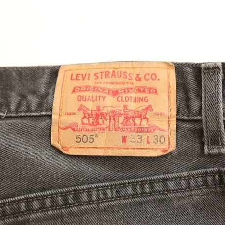 Levi's 505 Black Denim Pants
