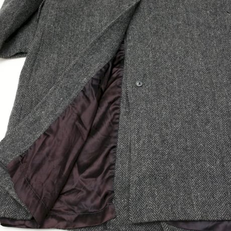 LONDON FOG Herringbone Wool Coat MADE IN USA