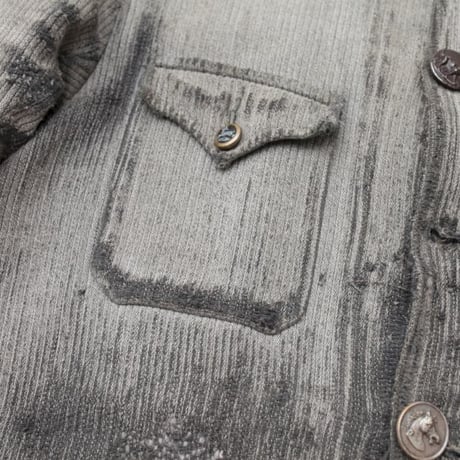 French Vintage Hunting Jacket  Witn Animal Button
