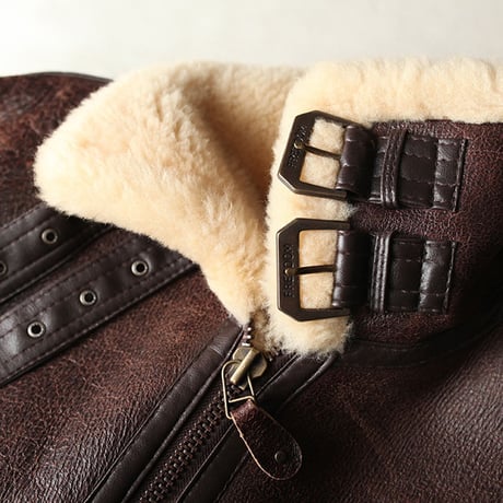 B-3 Mouton Leather Jacket