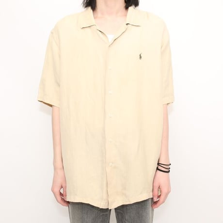Polo by Ralph Lauren Linen Silk Open Collar S/S Shirt