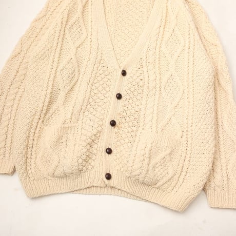 Cable Knit Cardigan MADE IN ENGLAND
