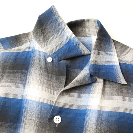 Ombre Plaid Rayon Loop Shirt