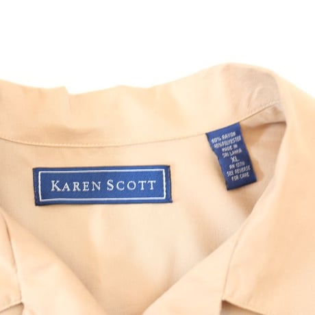 Rayon Open Collar L/S Shirt