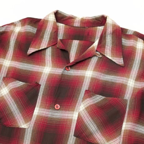 Vintage Rayon Ombre Check L/S Shirt