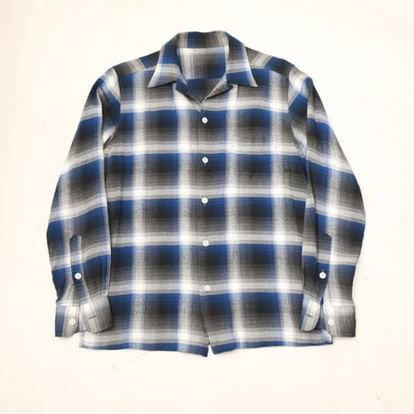 Ombre Plaid Rayon Loop Shirt