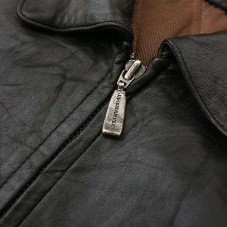 Black Leather Jacket Loose Silhouette