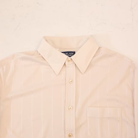 Stripe Pattern Polyester Shirt MADE IN USA