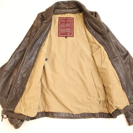 Lamb Leather Jacket Loose Silhouette