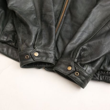 90s Andrew Marc × Wilsons Black Leather Sport Jacket