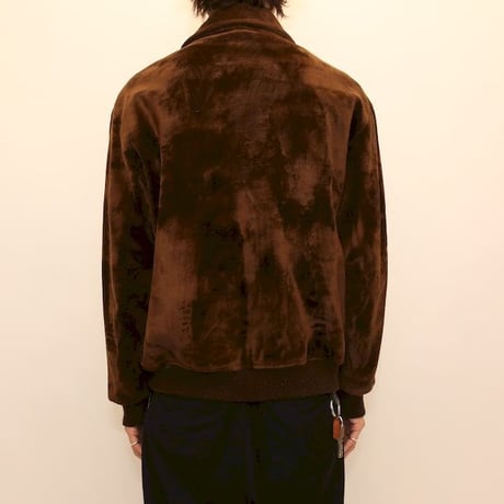 Euro Vintage Velour Bomber Jacket