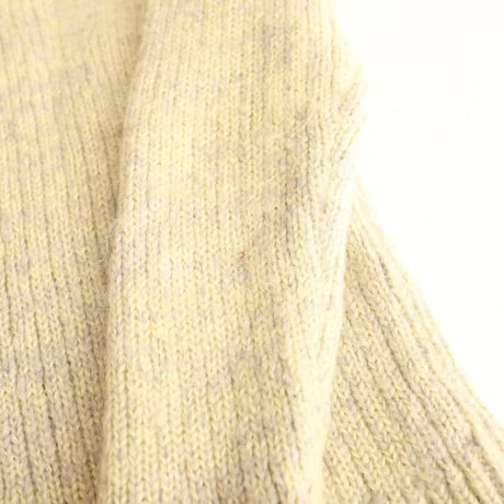 Mohair Blend V-Neck Knit Sweater Made in France