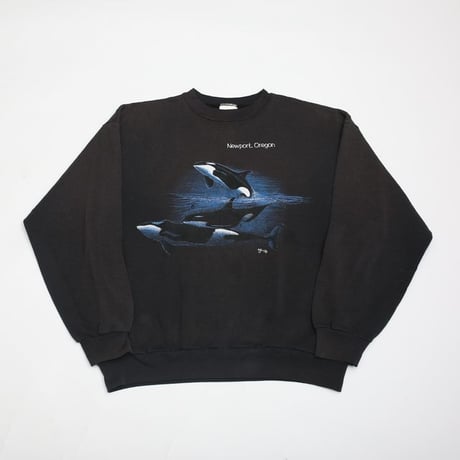 90s Tultex Killer Whale Sweat Shirt