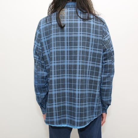 70s Sears Quilting Flannel Plaid Shirt