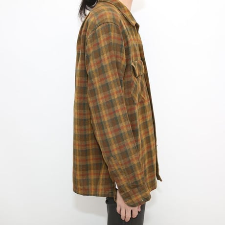 60s Pendleton Wool Plaid Loop Shirt