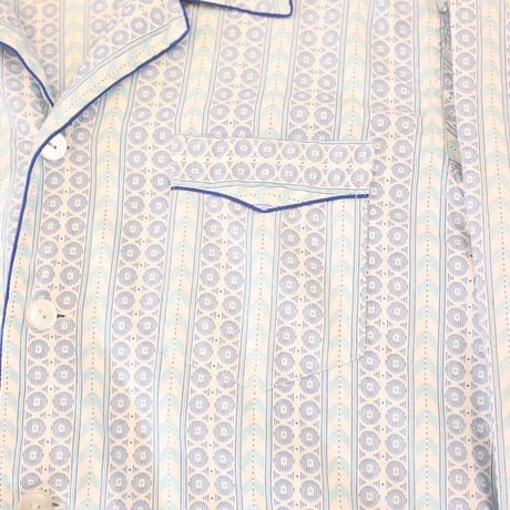 Stripe Pattern Pajama Shirt