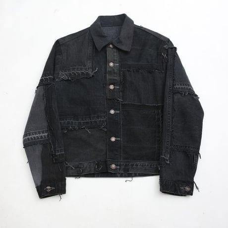 Levi's Patchwork Remake Black Denim Jacket