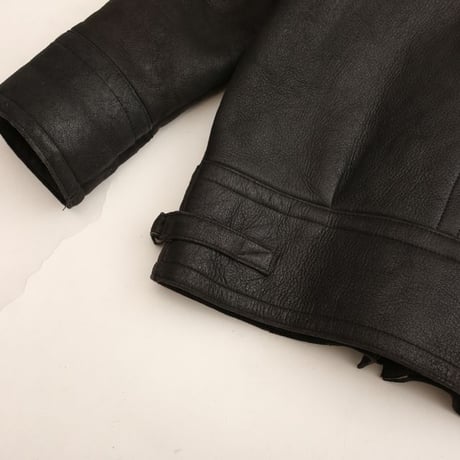 Vintage Black Mouton Jacket