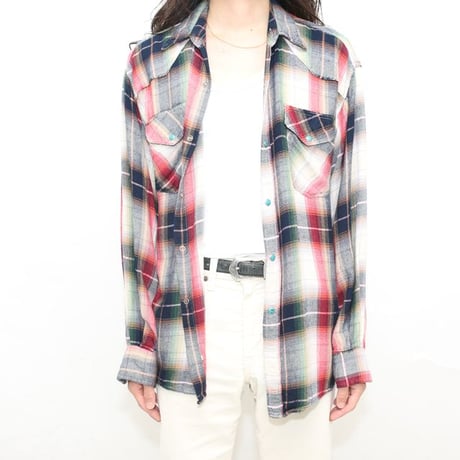 Levi's Ombre Plaid Western Shirt