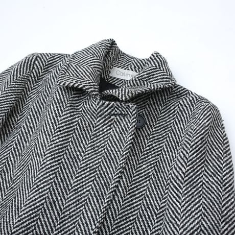 70-80s Calvin Klein Herringbone Wool Coat