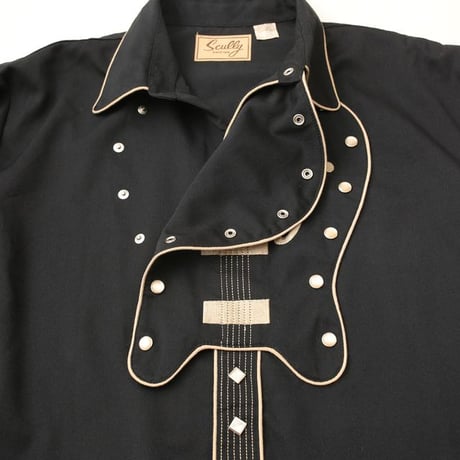 Vintage Guitar Design Western Shirt