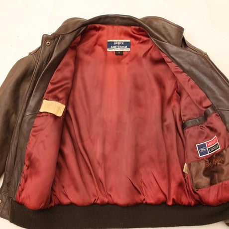 70-80s Deerskin Flight Jacket MADE IN USA