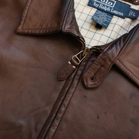 90s Polo by Ralph Lauren Lamb Leather Jacket