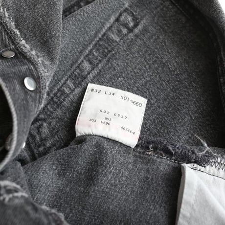 90s Levi's 501 Black Denim Pants MADE IN USA