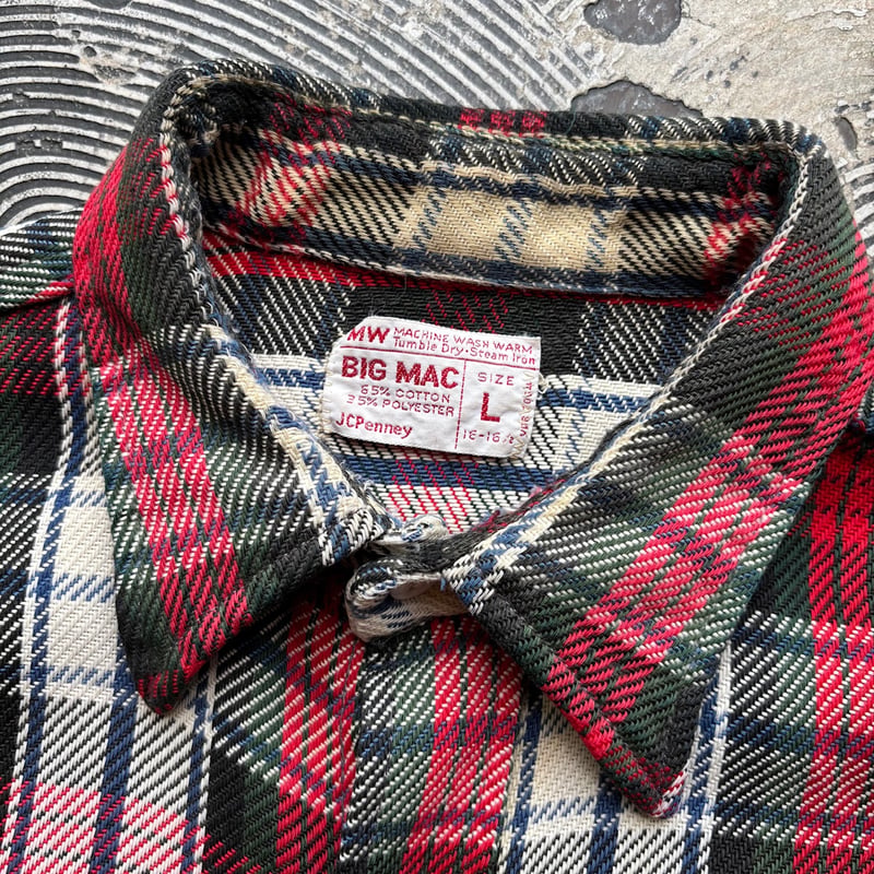 70s BIG MAC Cotton Heavy Flannel Shirt | Strato